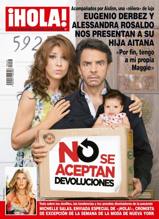 EXCLUSIVA ¡HOLA!: Alessandra Rosaldo y Eugenio Derbez nos presentan a su hija, Aitana