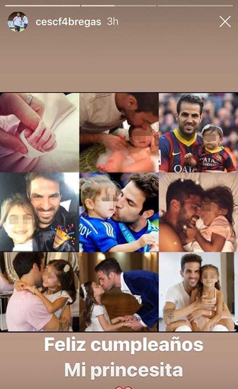 El cumpleaños de Lia, la hija mayor de Cesc Fábregas y Daniella Semaan