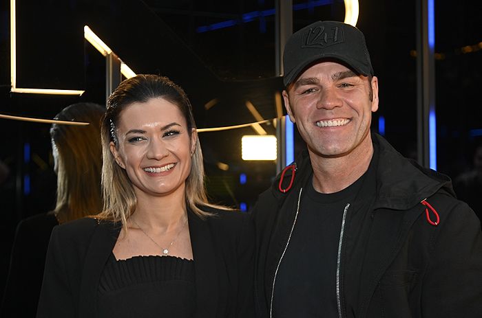 Fonsi Nieto y Maider Barthe en el cumpleaños del DJ