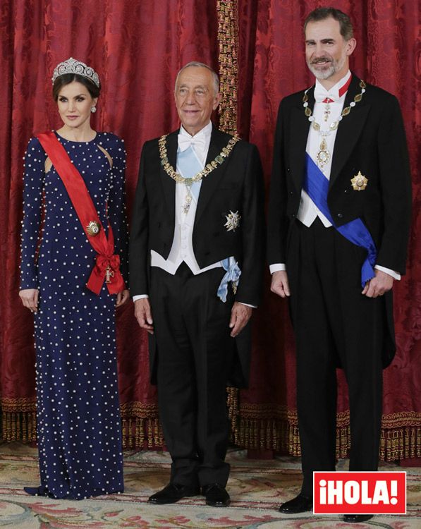 Los Reyes ofrecen una cena de gala en honor del Presidente de Portugal, Marcelo Rebelo de Sousa