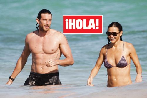 Demi Moore en las cristalinas ahuas de Tulum junto a Piero Righetto