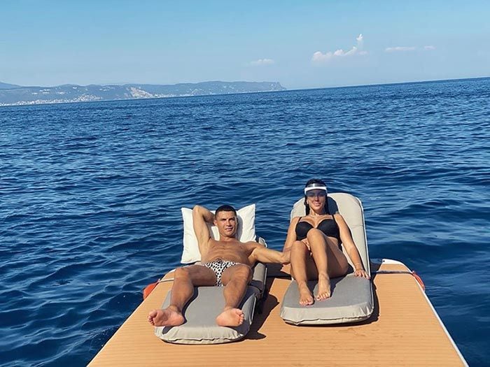 La idílica jornada en alta mar de Georgina Rodriguez y Cristiano Ronaldo