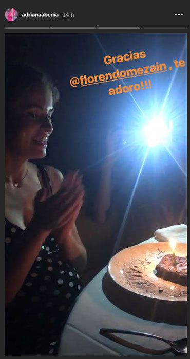 Adriana Abenia celebra su cumpleaños