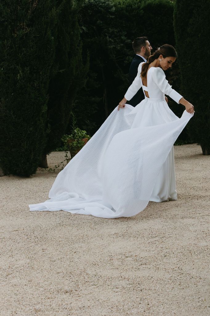 Vestido de novia desmontable