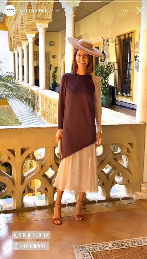 Sofía Palezuelo e Isabelle Junot coinciden con un elegante vestido vasco