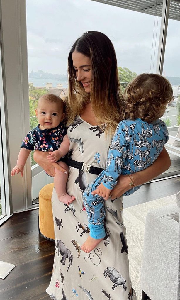 Sarah Kohan y sus hijos