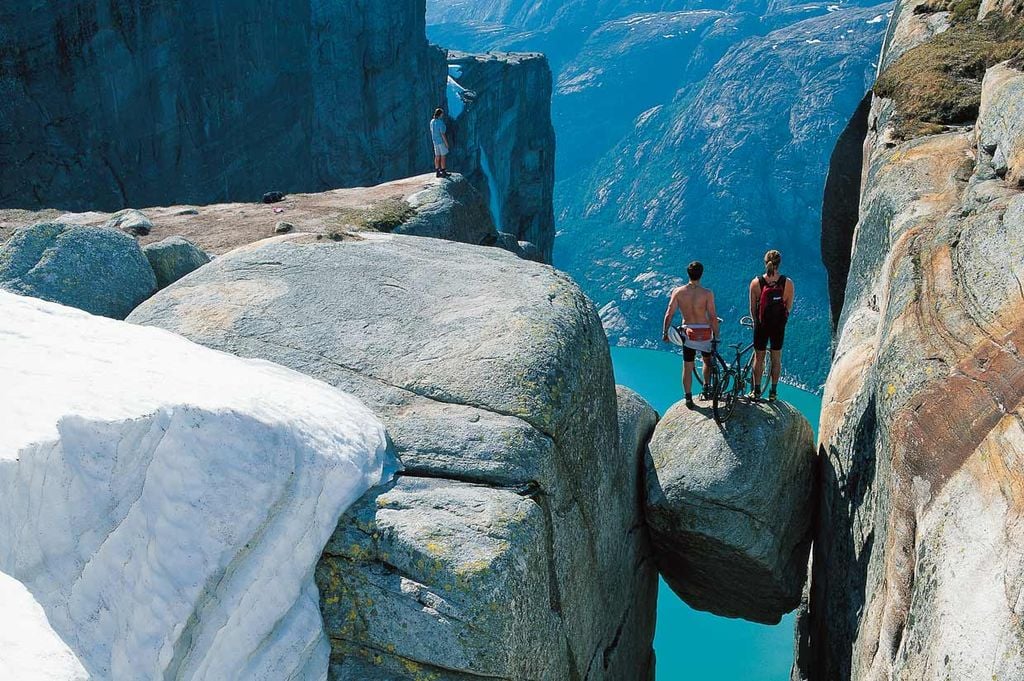 a The Kjerag Boulde