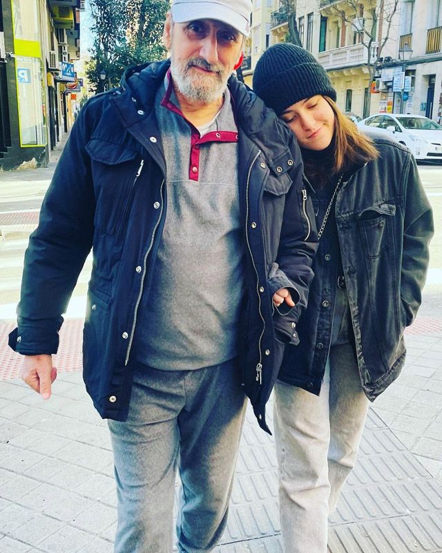 José Luis Gil con su hija Irene 