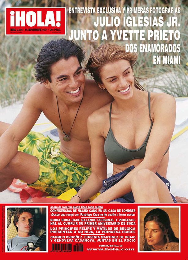 Yvette Prieto fue novia del cantante Julio Iglesias Jr., tal y como publicó ¡HOLA!