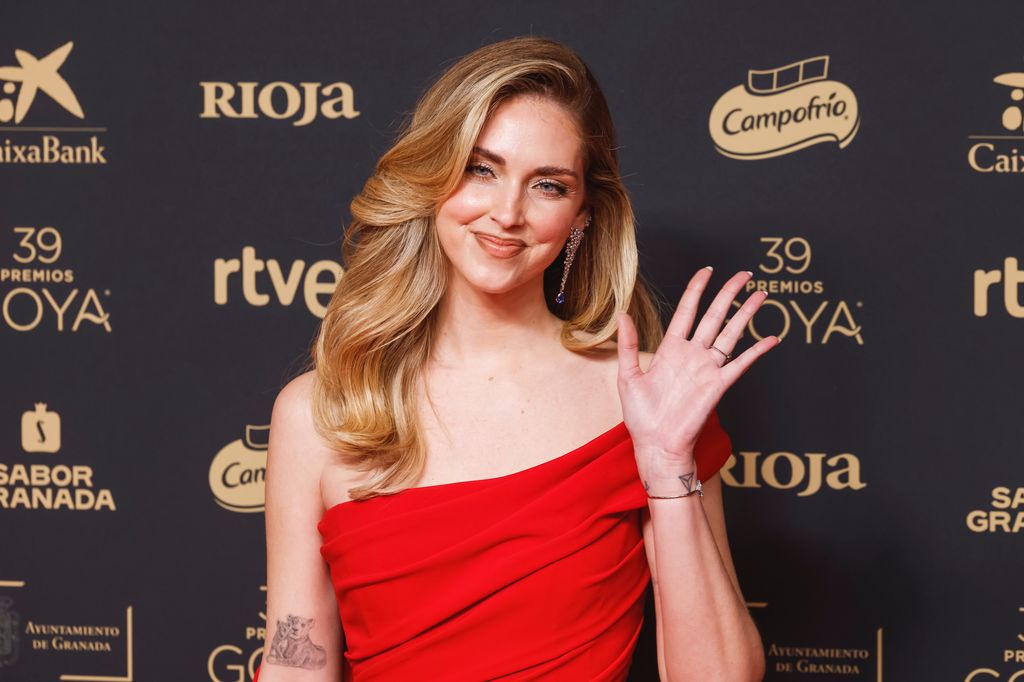 Chiara Ferragni en los Premios Goya 2025. 