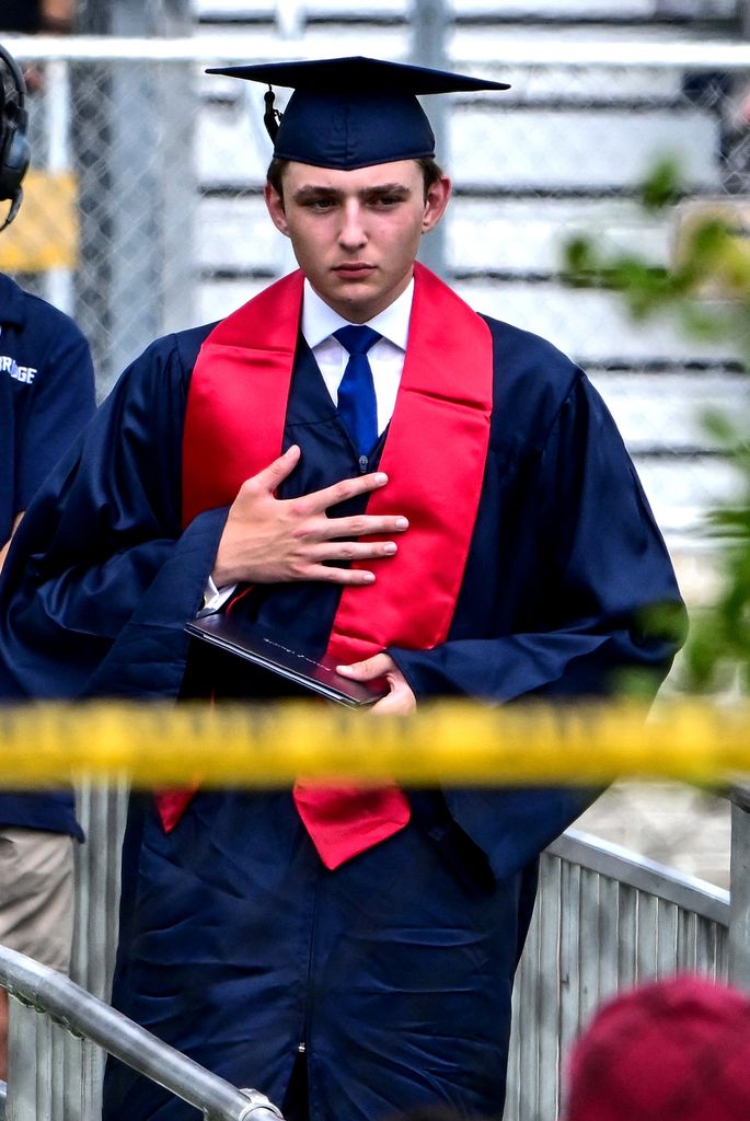 Barron Trump en su graduación