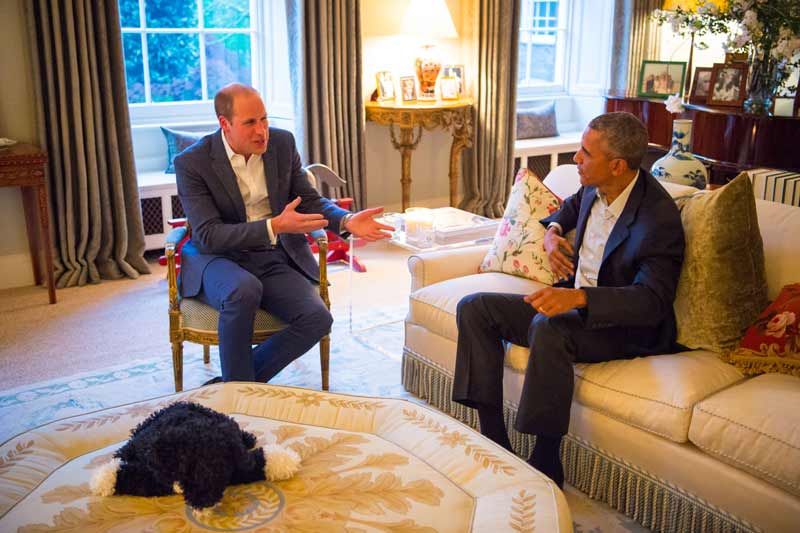 Duque de Cambridge y Barack Obama