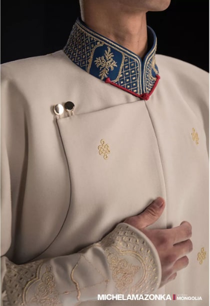 El uniforme olímpico mongol es diseñado y confeccionado por Michelamazonka