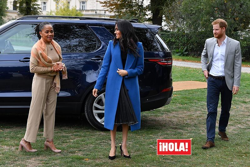 Meghan Markle, príncipe Harry y Doria Ragland