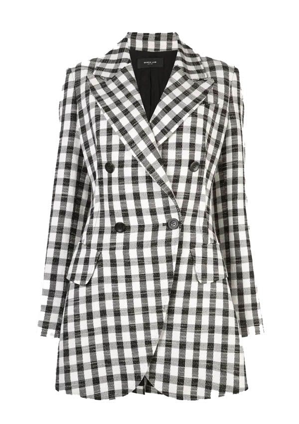 blazer vestido cuadros vichy