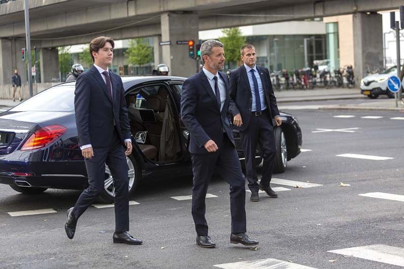 Federico y Christian de Dinamarca en el homenaje a las victimas del tiroteo en Copenhague