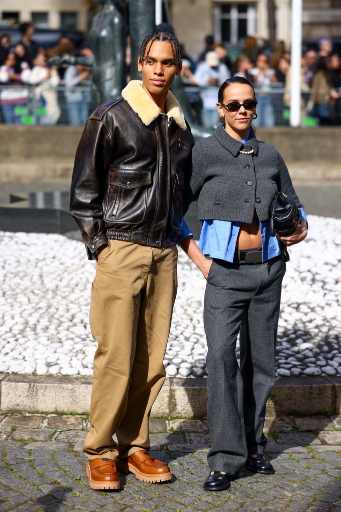 Alexandre Grimaldi and Pauline Ducruet at the Paris shows