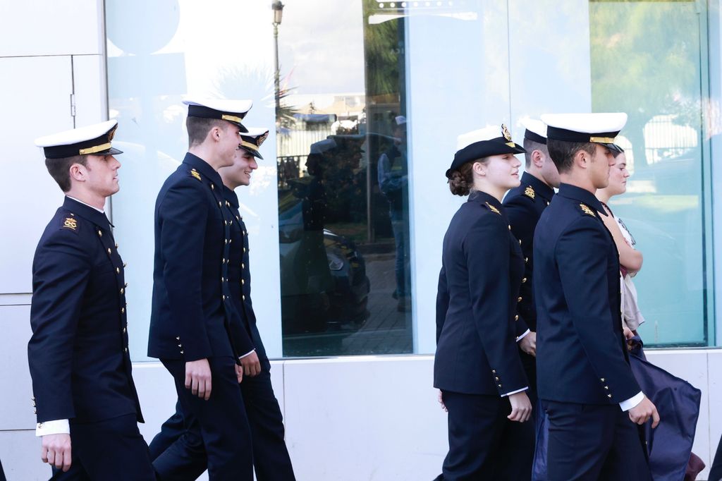 La princesa Leonor abordo del Juan Sebastian Elcano