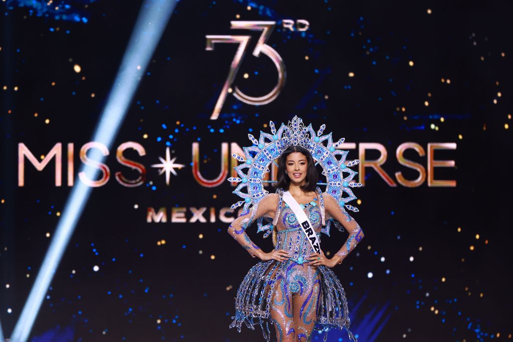 MEXICO CITY, MEXICO - NOVEMBER 14: Miss Brazil Luana Cavalcante participates in the The 73rd Miss Universe Competition - Preliminary Competition at Arena Ciudad de Mexico on November 14, 2024 in Mexico City, Mexico. (Photo by Hector Vivas/Getty Images)