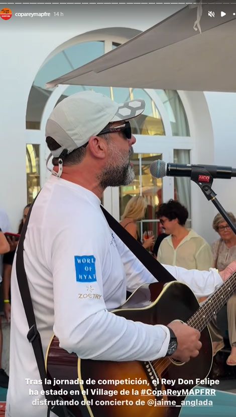 Jaime Anglada en un concierto en el Club Náutico de Palma 