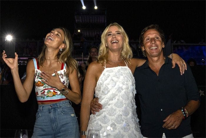 Carla Pereyra, Valeria Mazza y Alejandro Gravier