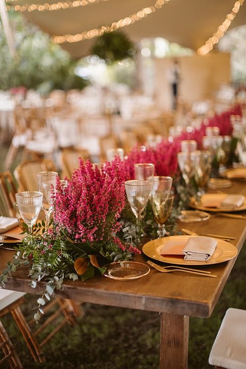 Decoración de bodas de otoño