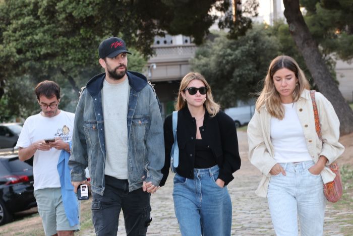 Gerard Piqué y Clara Chía en Coldplay