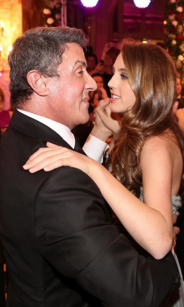 Sylvester Stallone y su hija Sophia Rose