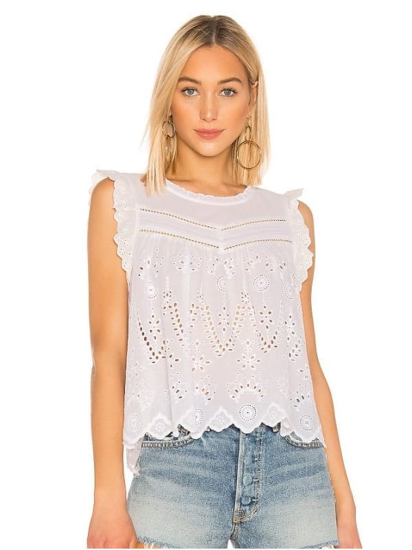 Embroidered Eyelet Blouse de la firma 1. State