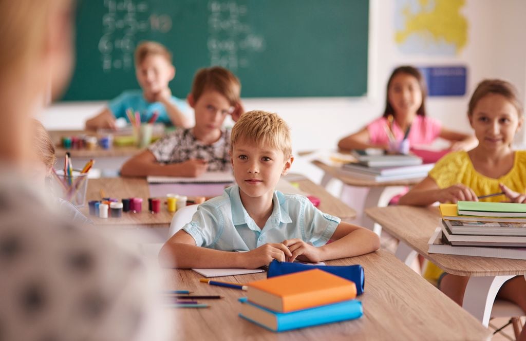 Grupo de niños en clase