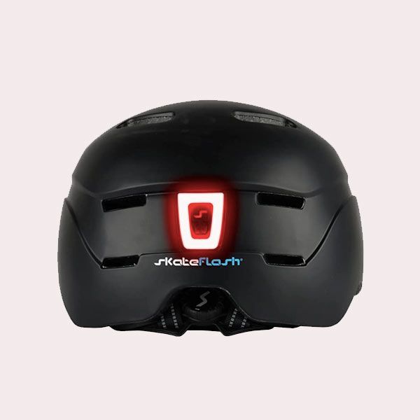 casco patinete electrico con luz