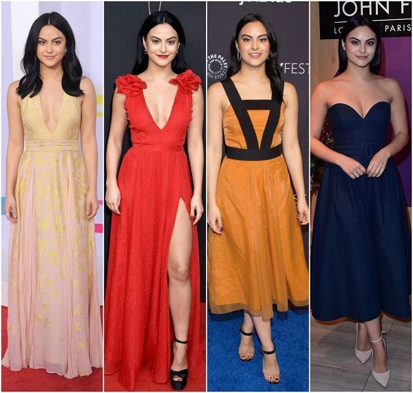 Camila Mendes con vestidos