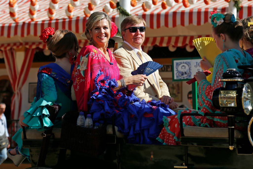 Guillermo  Máxima de Holanda en la Feria de Abril de Sevilla