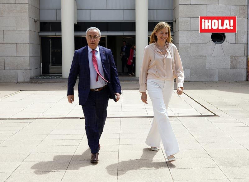 La infanta Cristina con el presidente del COE, Alejandro Blanco