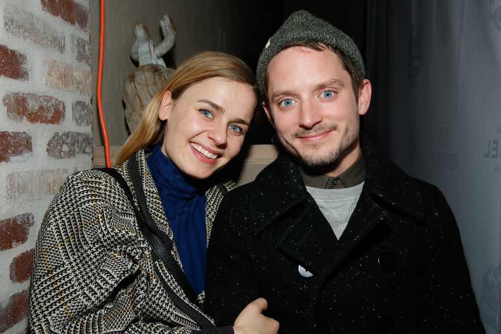 Elijah Wood y Mette-Marie Kongsved cuando empezaron su relación en 2017