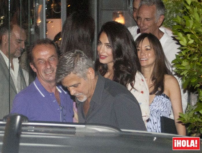 George y Amal Clooney, cena romántica sin niños en su paraíso particular