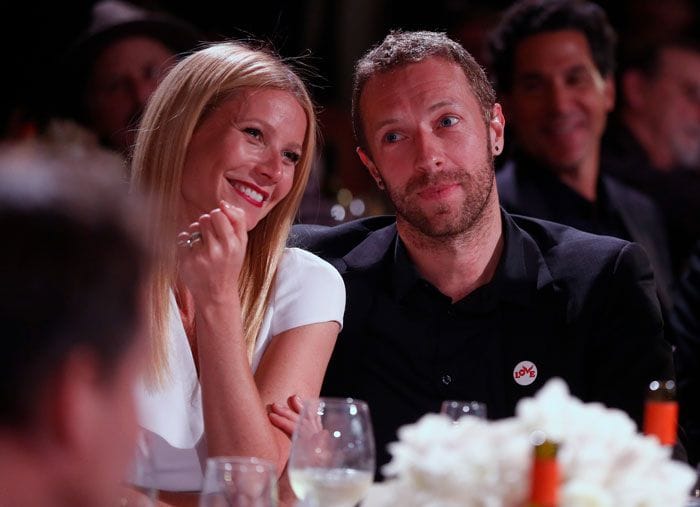 Gwyneth Paltrow y Chris Martin en una gala benéfica en 2014