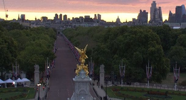 Londres amanece para el funeral de la reina Isabel
