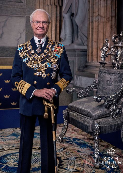 Retrato oficial del rey Carlos Gustavo de Suecia