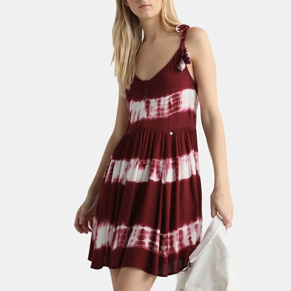 vestido tie dye el corte ingles rojo