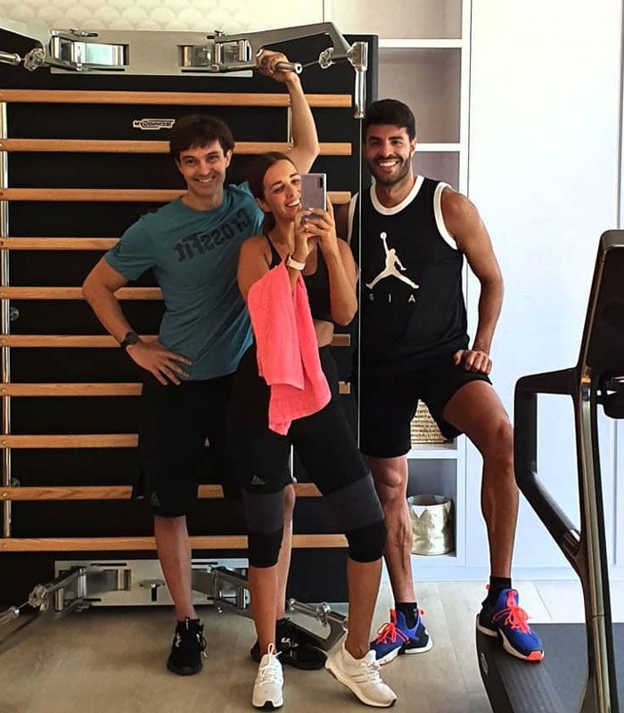 ¡Vuelta al cole! Paula Echevarría y Miguel Torres, ahora compañeros de 'gym'