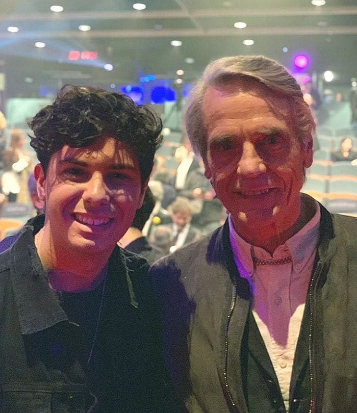 Alfred García y su 'momento fan' con Jeremy Irons