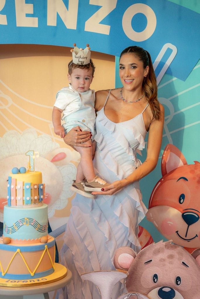 La fiesta del primer cumpleaños de Lorenzo, hijo de Daniela Ospina y Gabriel Coronel