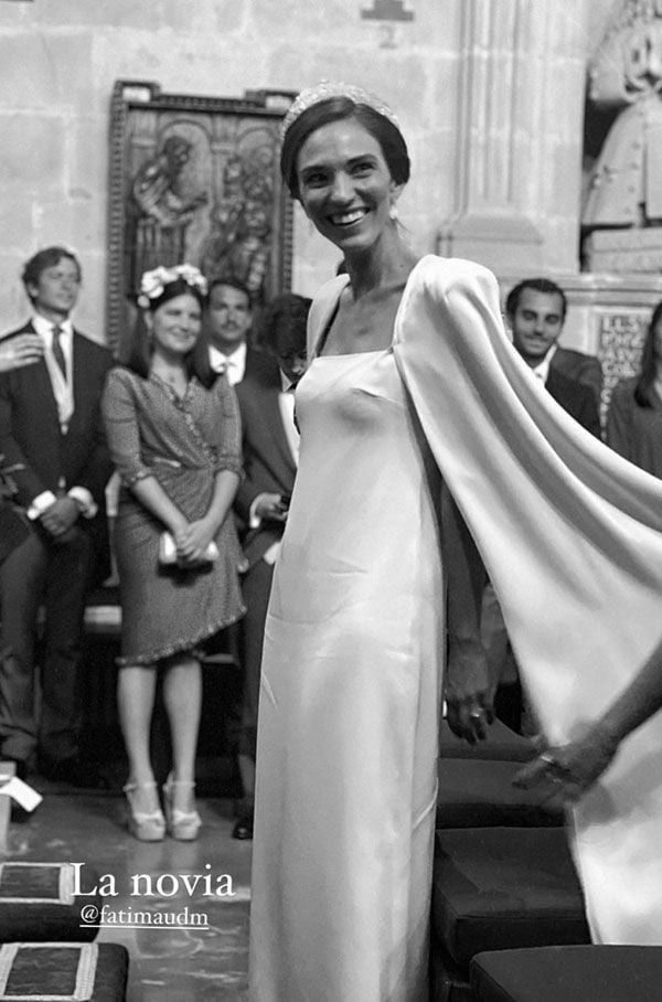 Fátima Úrculo, su vestido de novia en su boda con José Luis Santos Yanes