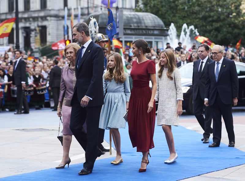 Los Reyes, la Princesa Leonor, la infanta Sofía y doña Sofía