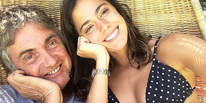 El padre de Tini compartió esta tierna imagen con su hija en sus perfiles sociales 