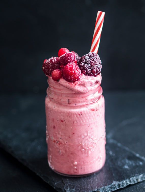 smoothie frutos rojos