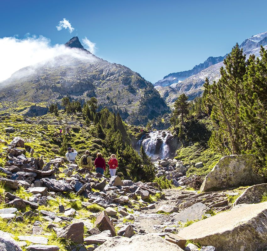 Forau de Aigualluts, Huesca, cascadas, valle de Benasque