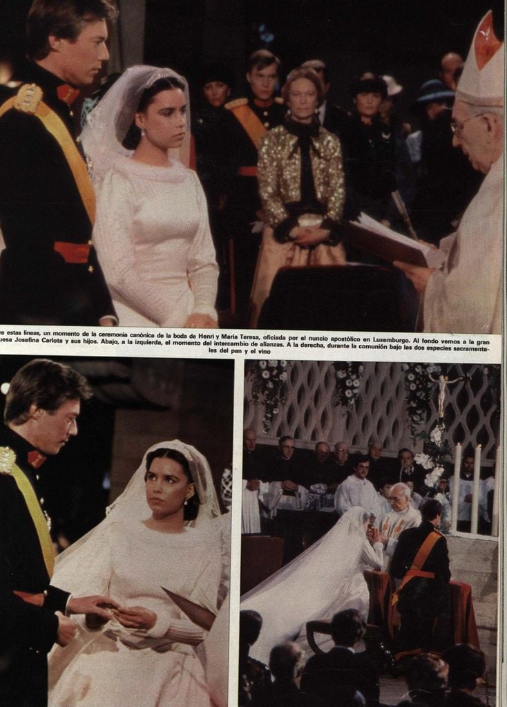 14 febrero 1981. Hola 1905. Boda de Enrique de Luxemburgo y María Teresa Mestre.