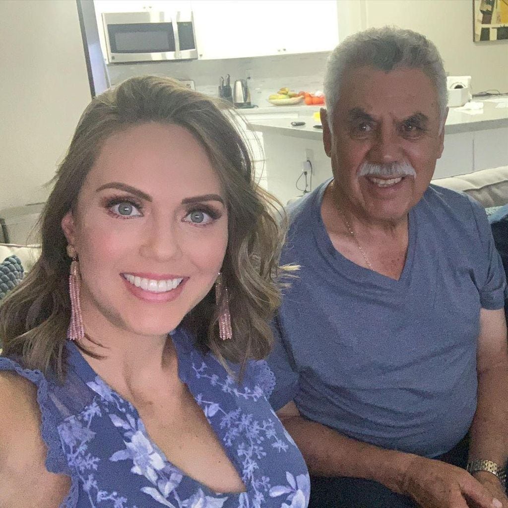 Jessica Carrillo y su papá